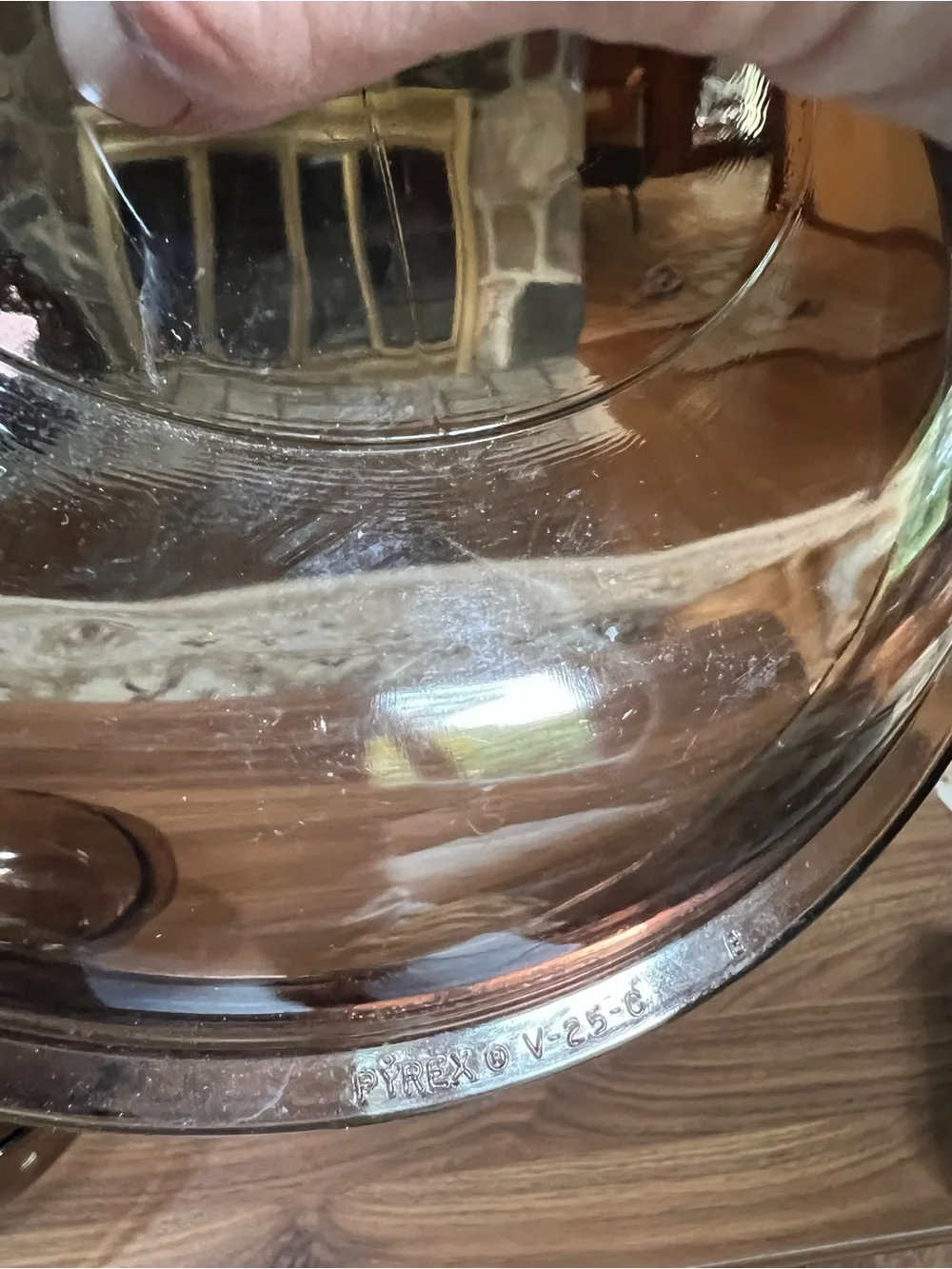 Pyrex Corning Visions Amber Brown Lid V-2.5-C